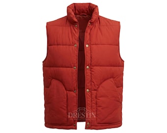 Costume da Marty McFly di Ritorno al Futuro con gilet imbottito rosso / giacca da paracadute da uomo