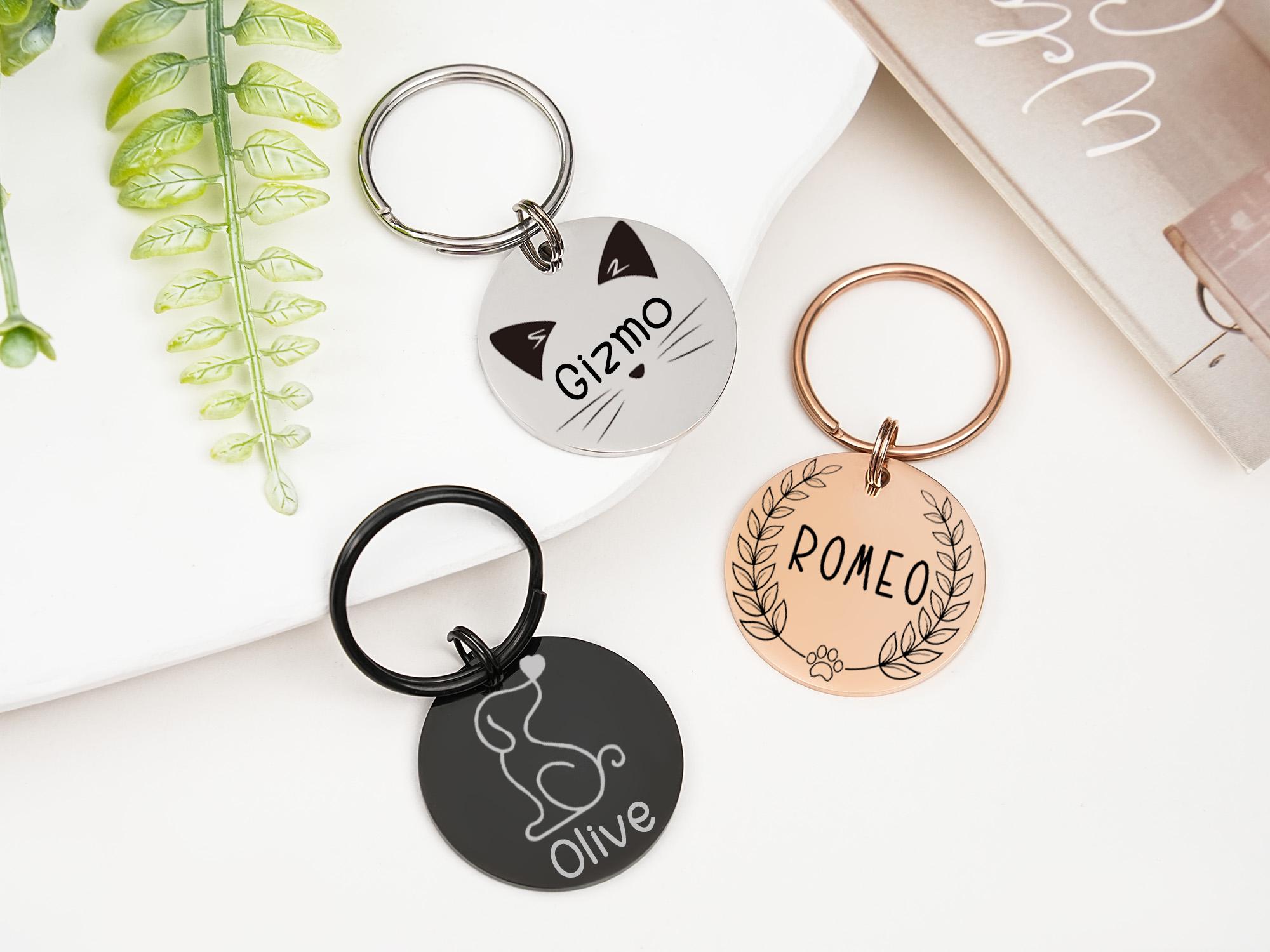 Custom Pet Name Tag,pet ID Tag,personalized Entgraved Dog Tag,design ...