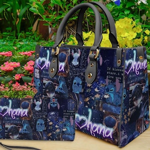 Personalized Stitch Leather Handbag, Stitch Handbag