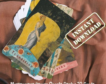 Masterpiece Remix Oracle Deck – 33 surrealistische collagetarotkaarten