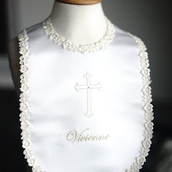 Christening Bib Etsy