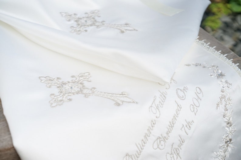 SILK Natural 100 Ivory Baby Baptism /christening Blanket With Etsy