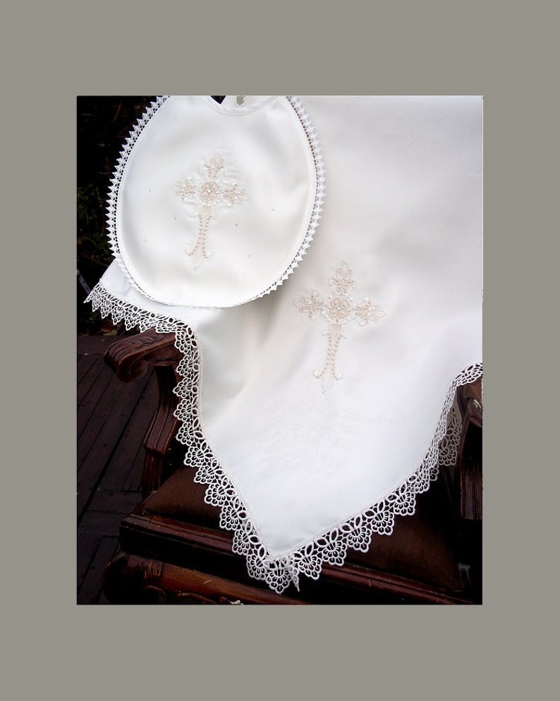 White Cream or Ivory Baby Blanket for a Baptizm Baptism or a Etsy UK