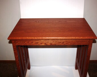 Desk Mission Solid Oak Or Craftsman Desk Writing Desk Etsy