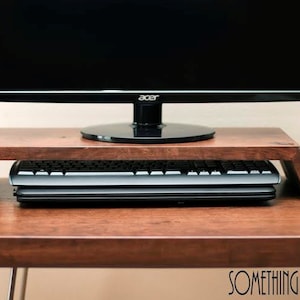 computer  monitor  stand solid WOOD  cherry,oak or maple