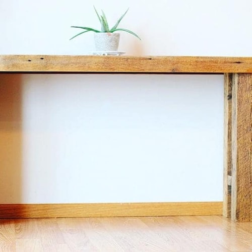 Barn Wood Sofa or Console Table Made From 1800s Reclaimed Barn Etsy