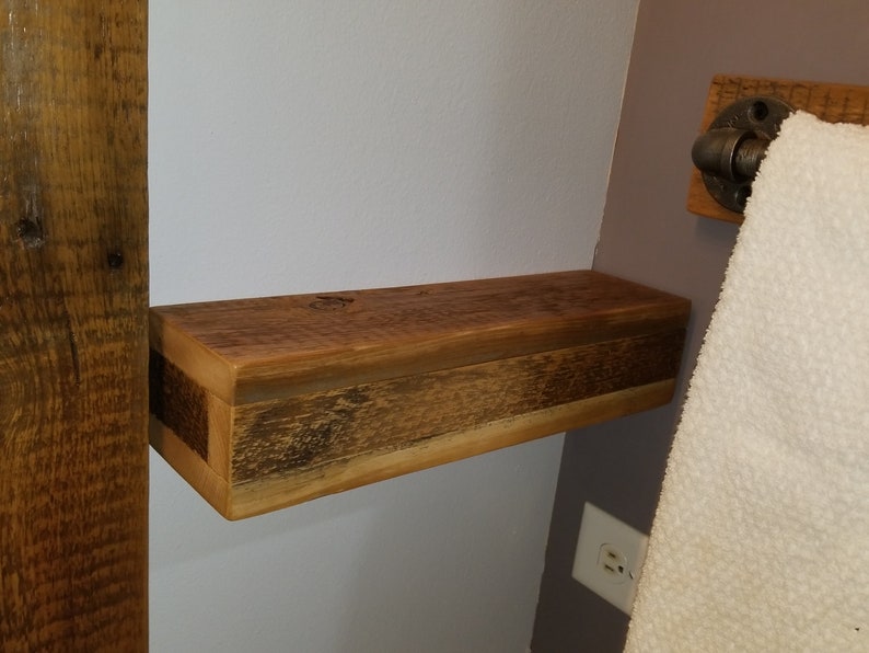 Floating Shelves/wall Shelf's Rustic Reclaimed Barn Wood Etsy