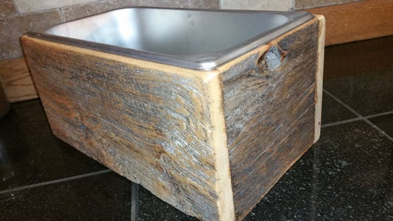 Countertop Compost Bin Reclaimed 1800s Barn Wood Etsy