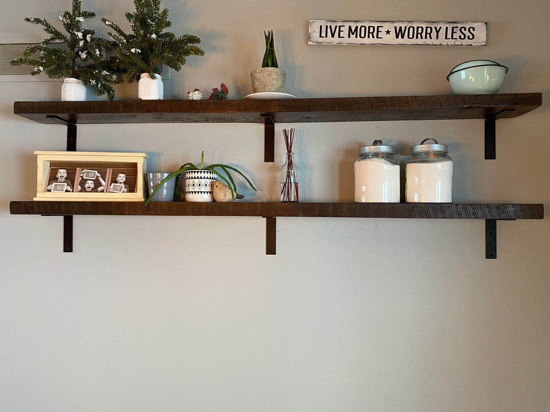 Rustic Reclaimed Barn Wood Shelves/wall Shelf's Reclaimed Etsy