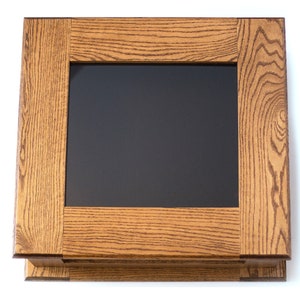 BASEBALL BASE display case solid oak cabinet shadow box image 3