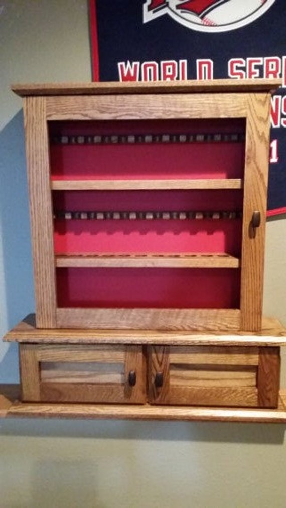 Tobacco Pipe Display Cabinet Solid Oak 24 36 Or 48 Etsy