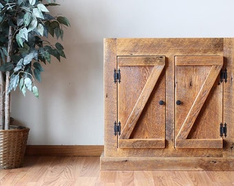 rustic bathroom vanity  rustic reclaimed barn wood 24 or  30 inch vanity