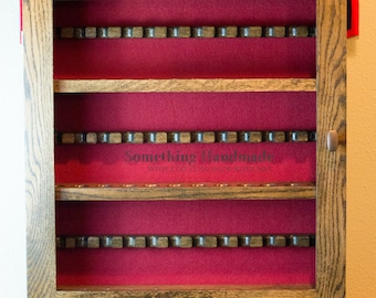 pipe cabinet  pipe rack. pipe display solid oak 24,36 or 48 pipe