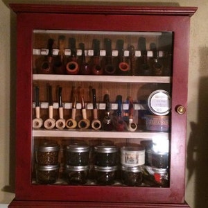 24,36 or 48 Pipe Rack Display Cabinet With Door the Gallant is Solid ...