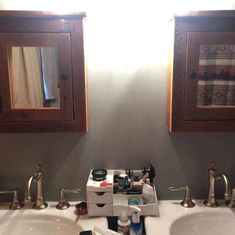 Barn Medicine With Mirror Made From Rustic Reclaimed Etsy