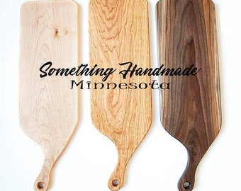 Wood Serving board , Charcuterie board,cheese board,bread board,cutting board WALNUT ,CHERRY or MAPLE