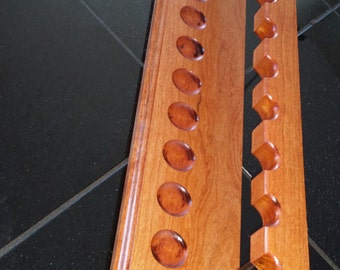 pipe rack  cherry or oak wood  you pick  stain color