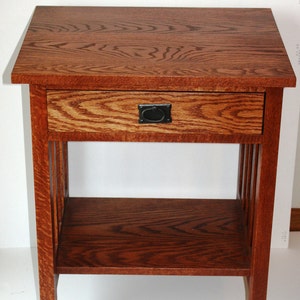 mission-crafstman end table or night stand image 2