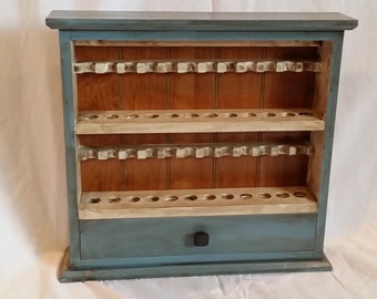 24 or 36 pipe rack display cabinet solid maple custom painted pick your colors