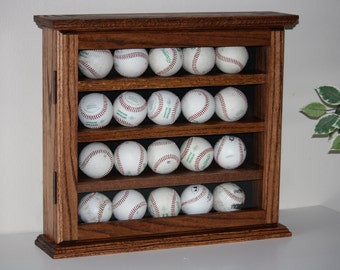 baseball display cabinet cabinet solid oak with door