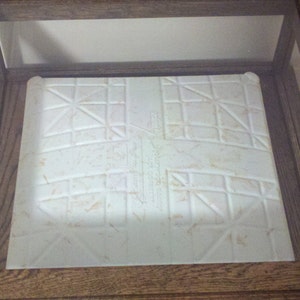 BASEBALL BASE display case solid oak cabinet shadow box image 7