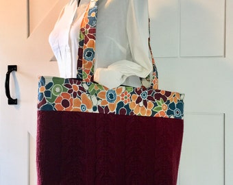 Upcycled sweater bag