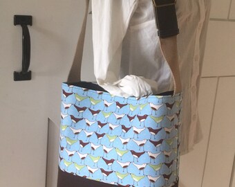 Tote bag made with recycled materials