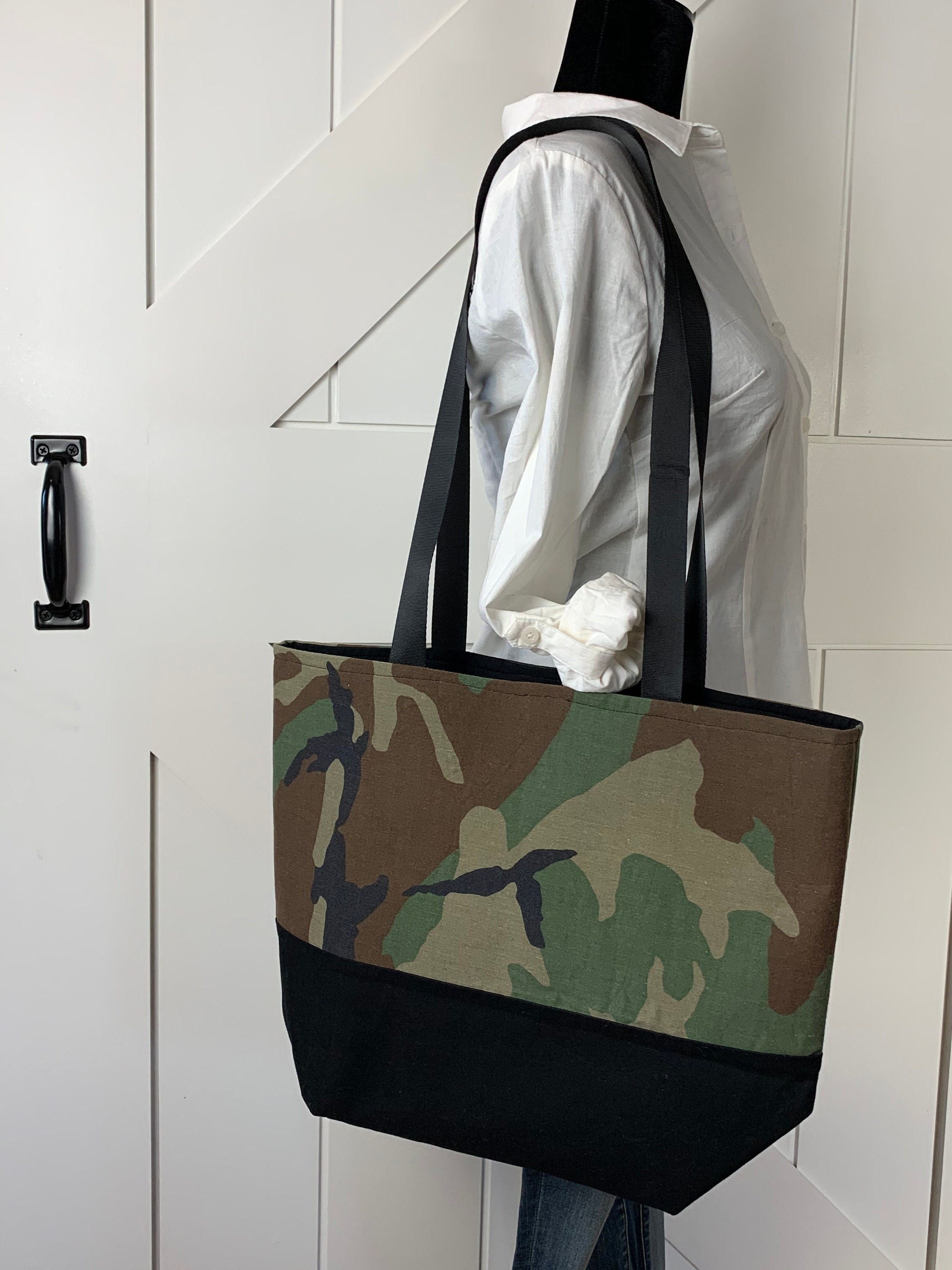 Camo Tote Upcycled From Camo Pants - Etsy