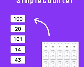 OBS Stream Counter Overlay | Score, Gacha Tracker