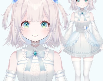 Live2D VTuber Model [Ready to Use] - White Girl