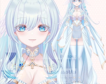 Premade Vtuber Live2D - Nemophila Blue Girl – for VTube Studio