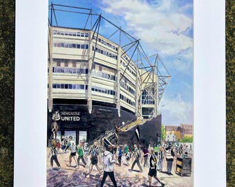 Newcastle United St James Park Stadium Art Print, obraz Gallowgate End