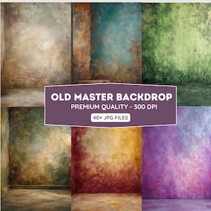 Old Master Background, Vertical portrait background, Portrait studio backdrop, Grunge background, Portrait studio Background Digital PNG