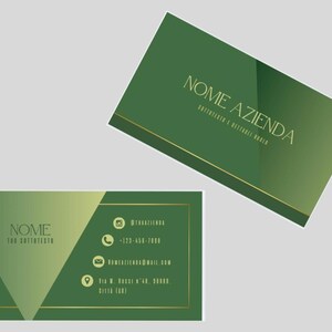 Modello Canva Biglietto da visita | Template Digitale Personalizzabile