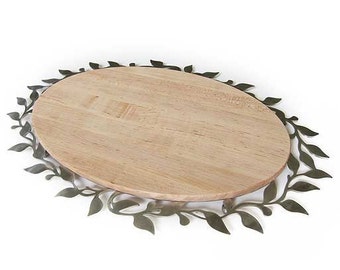 Oval Spring Challah Board, Wooden Bread Board