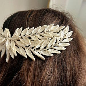 Helen Gold Leaf Crown, Greek Goddess Bridal Headpiece
