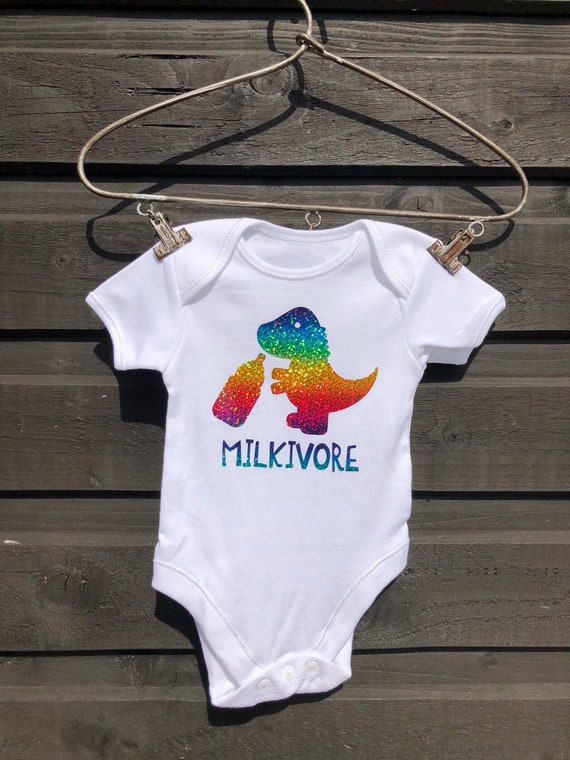 Milkivore Dinosaur Baby Grow Baby Vest 