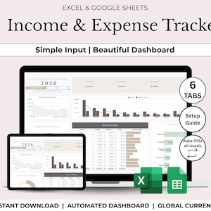 Einnahmen und Ausgaben Tracker Google Sheets | https://www.etsy.com/de/listing/1289844499/budget-budget-budget