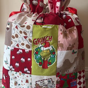 Baby's 1st Christmas Patchwork Santa Sack from Keepsake Clothes