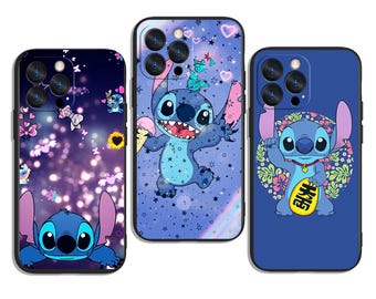 Disney Stitch Ohana Love Trendy and Protective Case Cover for All iPhone & Samsung Galaxy Models