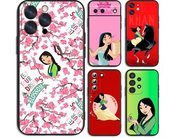 Disney Mulan Warrior Princess Protective Cases Fits iPhone, Samsung and Most Models