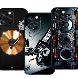 Abstract Sound Waves in Modern Minimal Audio Style Trendy and Protective Case Cover Art for All iPhone & Samsung Galaxy Models