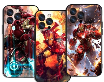 Iron Man Red Hero Tech Suit Design with Cool Power Energy Vibe Trendy and Protective Case Cover Art for All iPhone & Samsung Galaxy Models