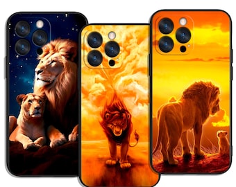 Roaring Style König der Löwen und Wild Friends Trendy und Schutzhülle Cover Art für Alle iPhone & Samsung Galaxy Modelle