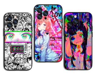 Anime Senpai Waifu Aesthetic Trendy and Protective Case Cover for iPhone & Samsung Galaxy