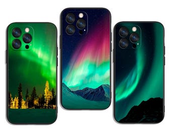 Northern Lights Arctic Horizon Trendy and Protective Case Cover for All iPhone & Samsung Galaxy Models