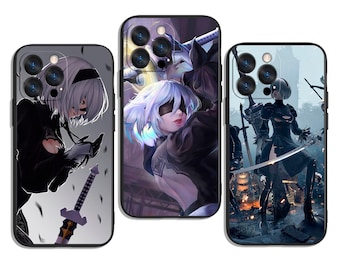 Anime Android Souls Facing Endless Conflict Trendy and Protective Case Cover for iPhone & Samsung Galaxy