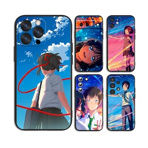 Skyddsskal till anime med röda trådar och stjärnromaner, passar iPhone, Samsung och de flesta modeller