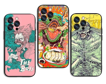 Japanese Anime Sorcerer’s Smoke and Mutant Grit Aesthetic Trendy and Protective Case Cover Art for All iPhone & Samsung Galaxy Models