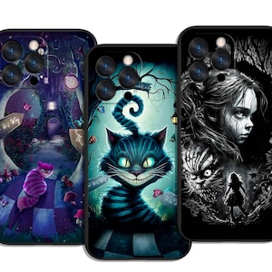 Alice in Wonderland Through the Rabbit Hole Fantasy World Trendy and Protective Case Cover Art for All iPhone & Samsung Galaxy Models
